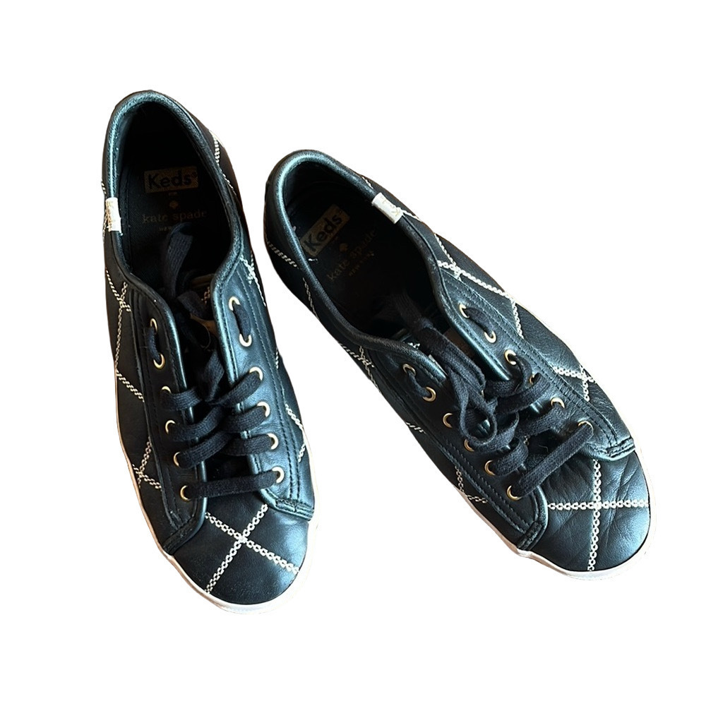 Kate Spade Black Athletic Shoes with Classic Design